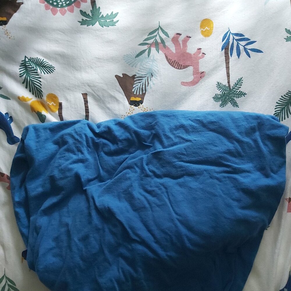 Dinosaur/Blue Pair of Standard crib/toddler sized fitted sheets